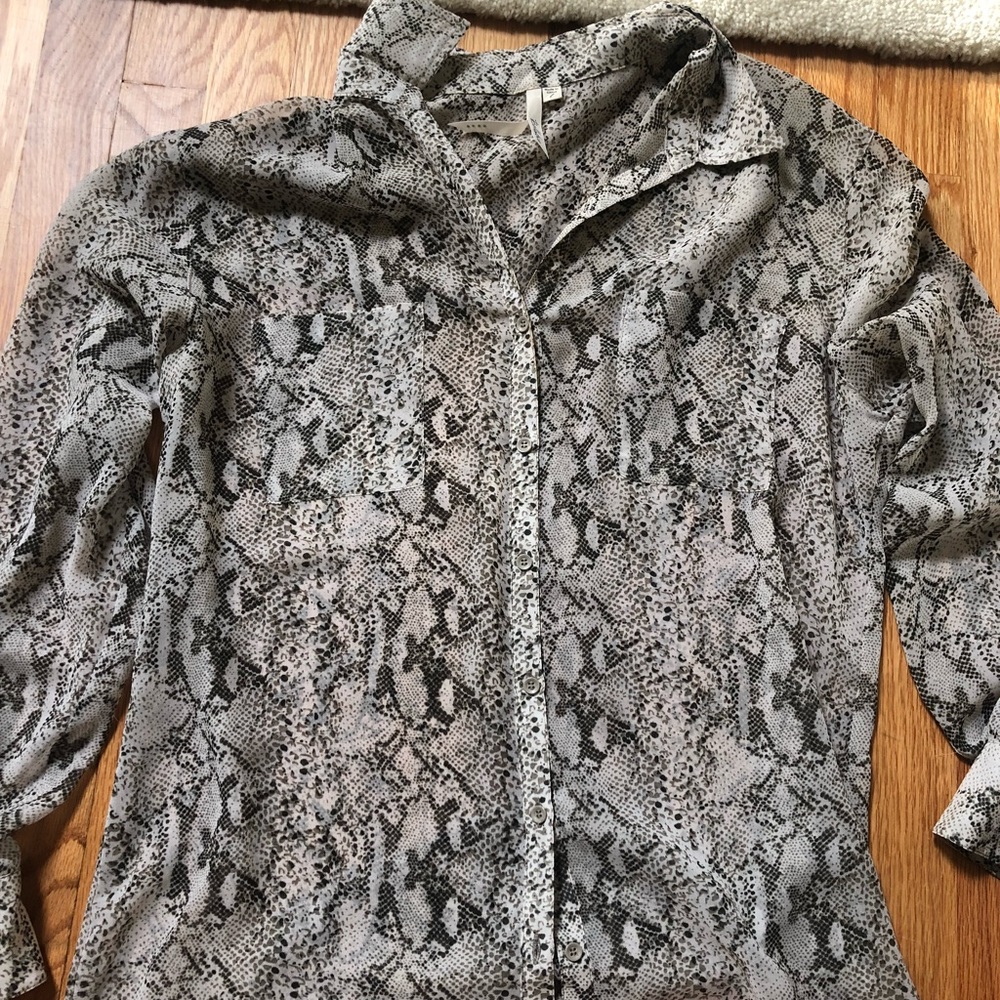 Bellatrix Snake patterned button down